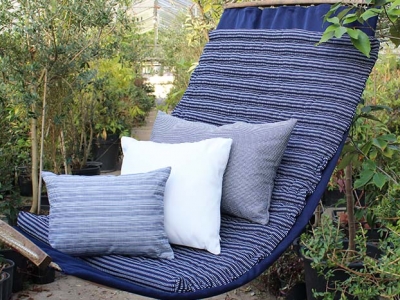 Outdoor pillows blue
