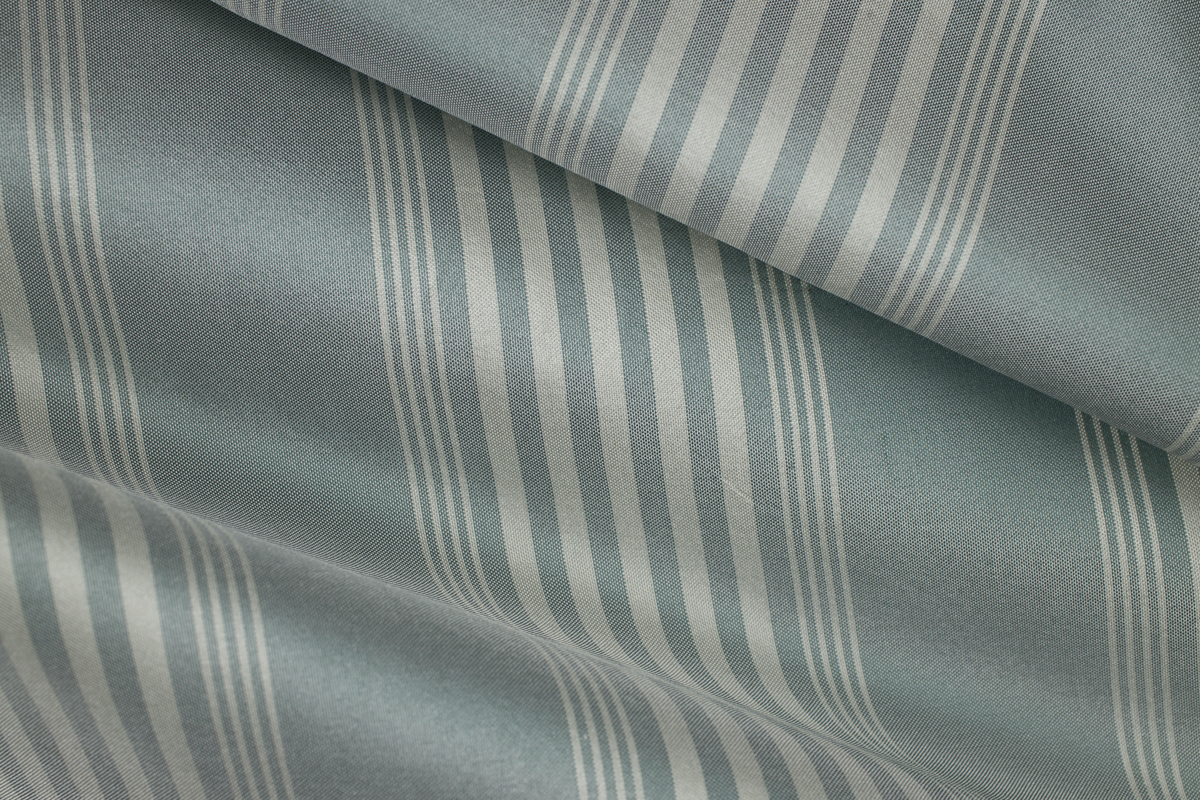 C&C Milano Fabrics | 219695 GRACE BARRE\' Green lake/Dust 100% Silk